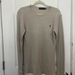 Polo Ralph Lauren Waffle Knit Long Sleeve Shirt – Men’s M